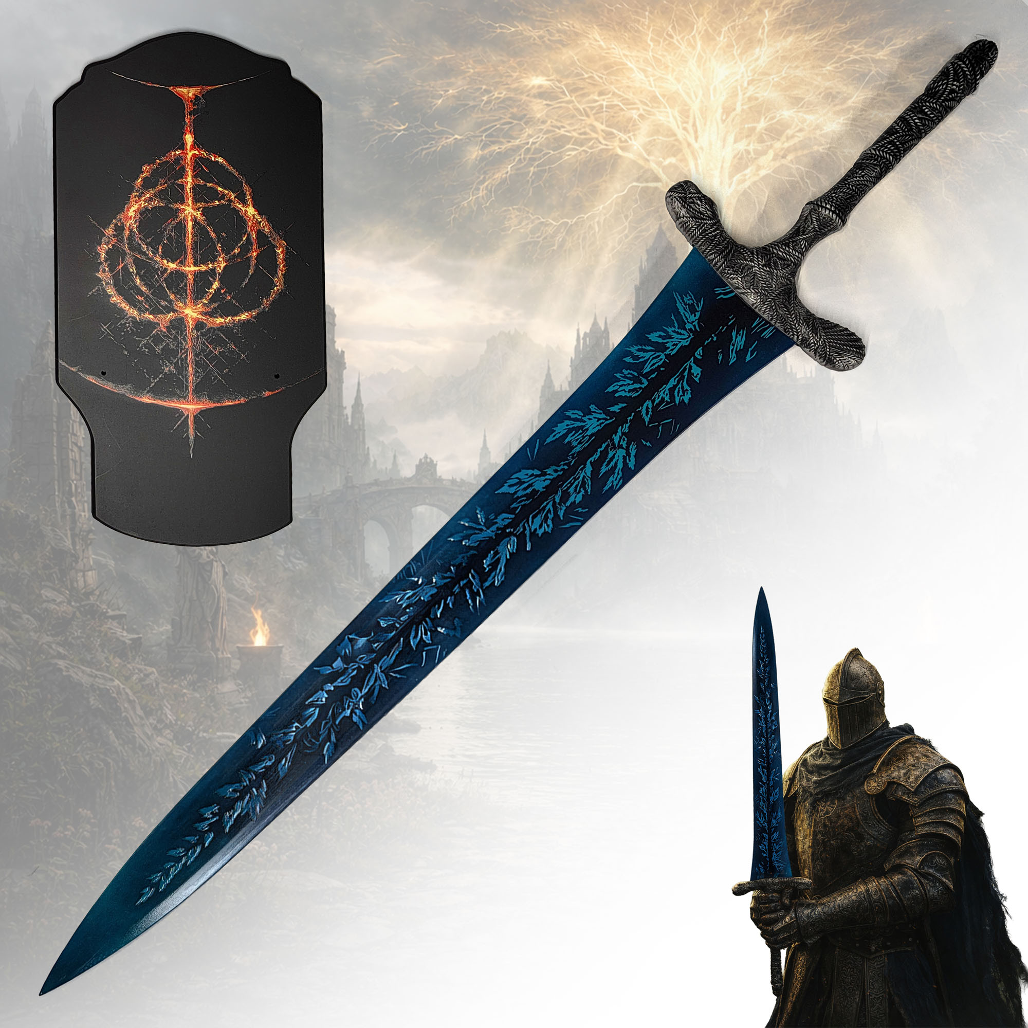 Elden Ring - Dark Moon Großschwert mit Wandtafel